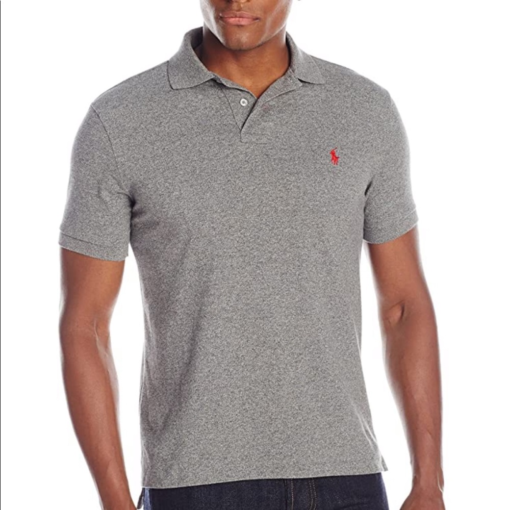 POLO Ralph Lauren custom fit gray polo shirt